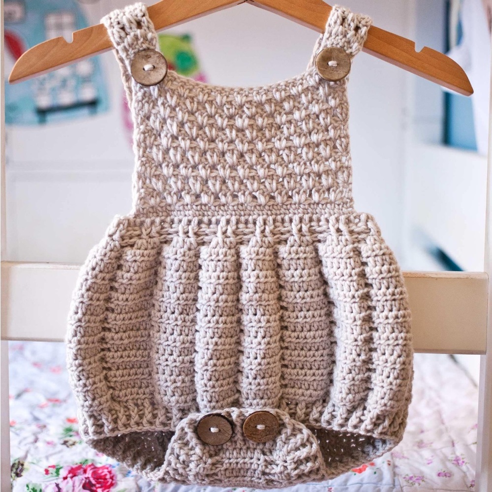 Handmade Crochet Baby Romper
